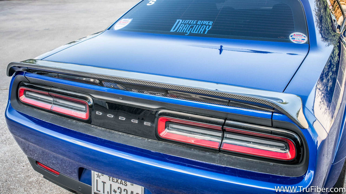 2009-2022 Challenger Carbon Fiber DCA69 Rear Spoiler