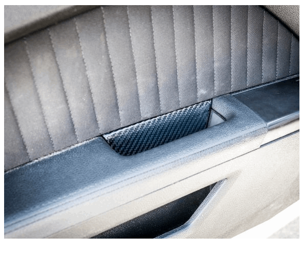 2010-2014 Mustang Carbon Fiber LG155 Door Pull Inserts - EXCLUSIVE