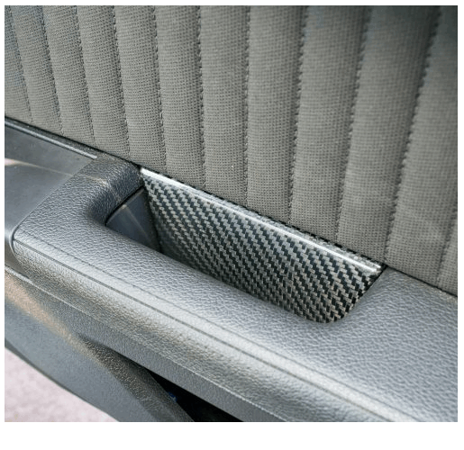 2010-2014 Mustang Carbon Fiber LG155 Door Pull Inserts - EXCLUSIVE
