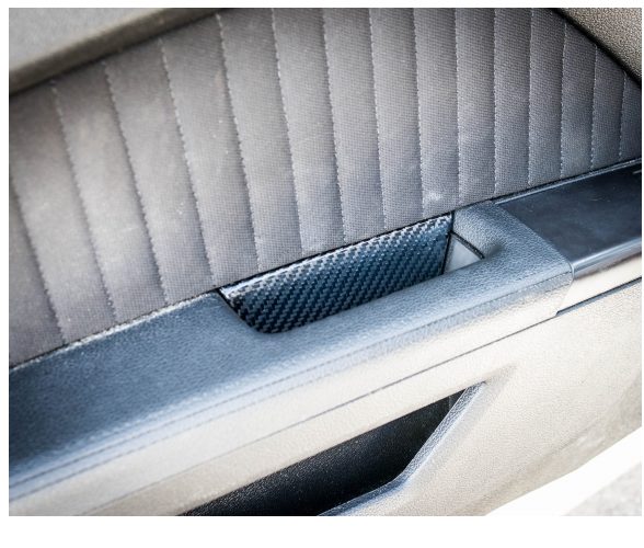 2010-2014 Mustang Carbon Fiber LG155 Door Pull Inserts - EXCLUSIVE