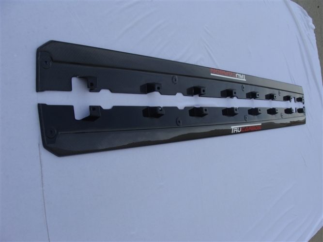 2010-2014 Mustang Carbon Fiber LG37 Side Skirt Splitters
