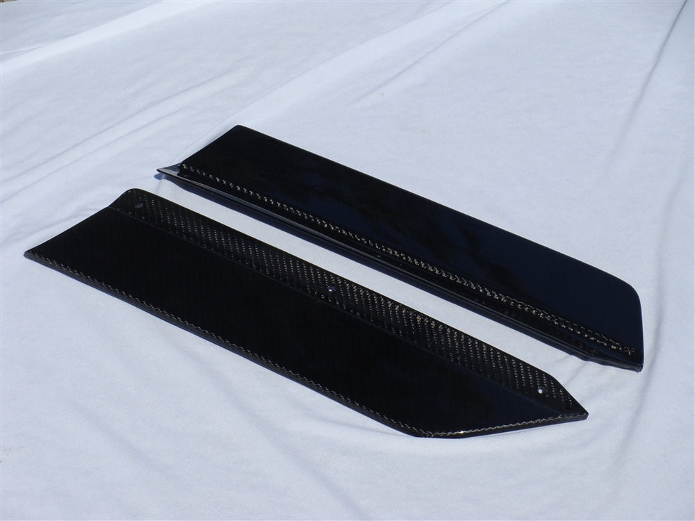 2010-2014 Mustang Carbon Fiber LG56 Rear Diffuser Splitters