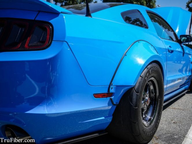 2010-2014 Mustang Fiberglass LG276-S Rear Fender Flares - EXCLUSIVE