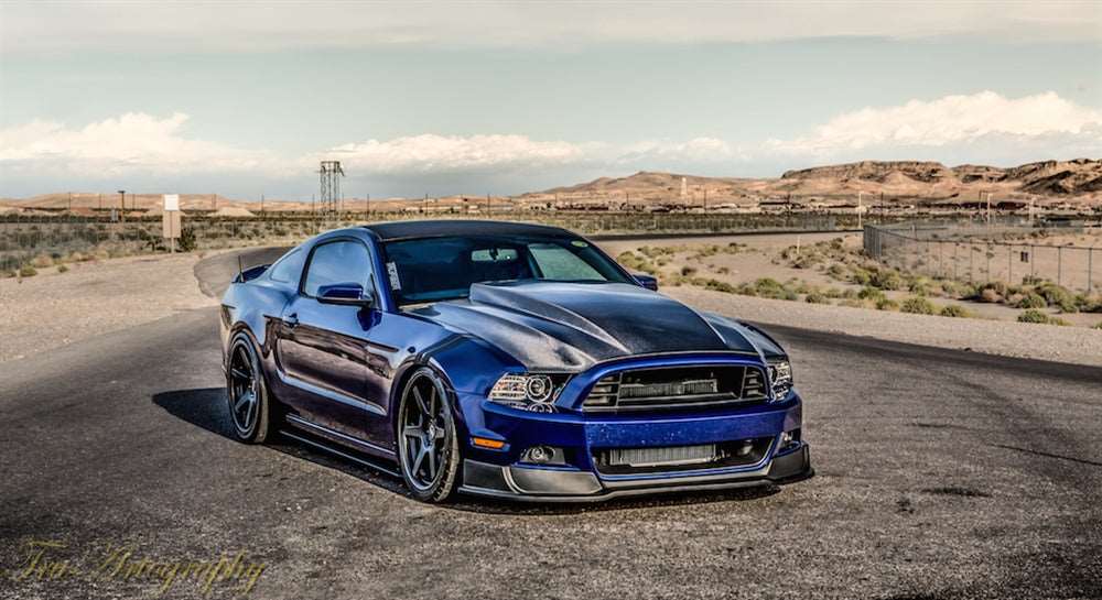 2010-2014 Mustang GT500 Carbon Fiber A49-3KR Heat Extractor Hood