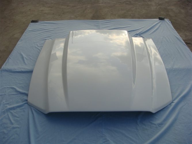 2010-2014 Mustang GT500 Fiberglass A49-3KR Heat Extractor Hood