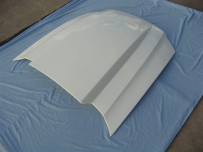 2010-2014 Mustang GT500 Fiberglass A49-3KR Heat Extractor Hood