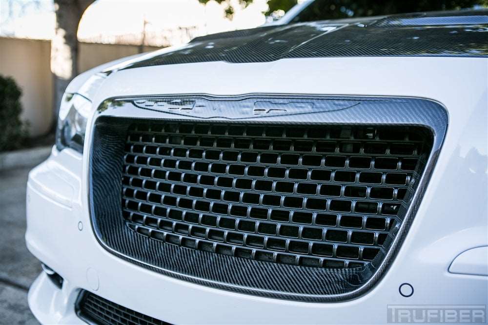 2011-2014 300 Carbon Fiber LG143 Front Bumper Deep Grille
