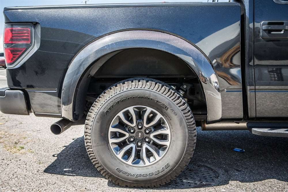 2013-2014 F150 Raptor Carbon Fiber LG186-S Fender Flares (rear - left/right)