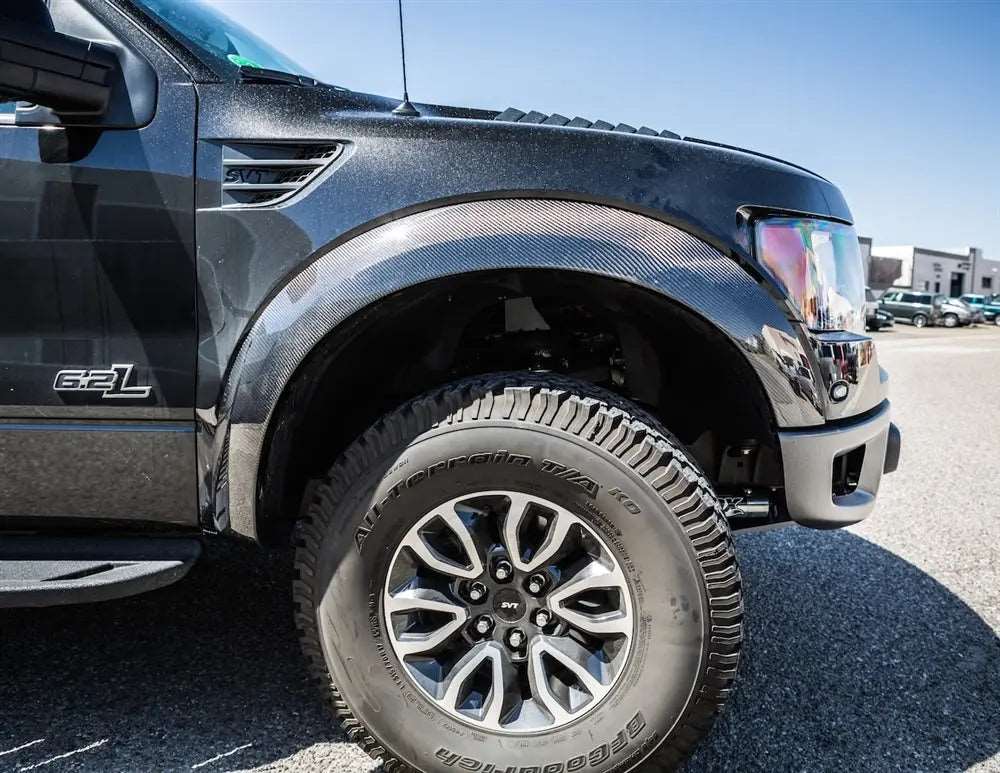 2013-2014 F150 Raptor Carbon Fiber LG186-T Fender Flares (front - left/right)