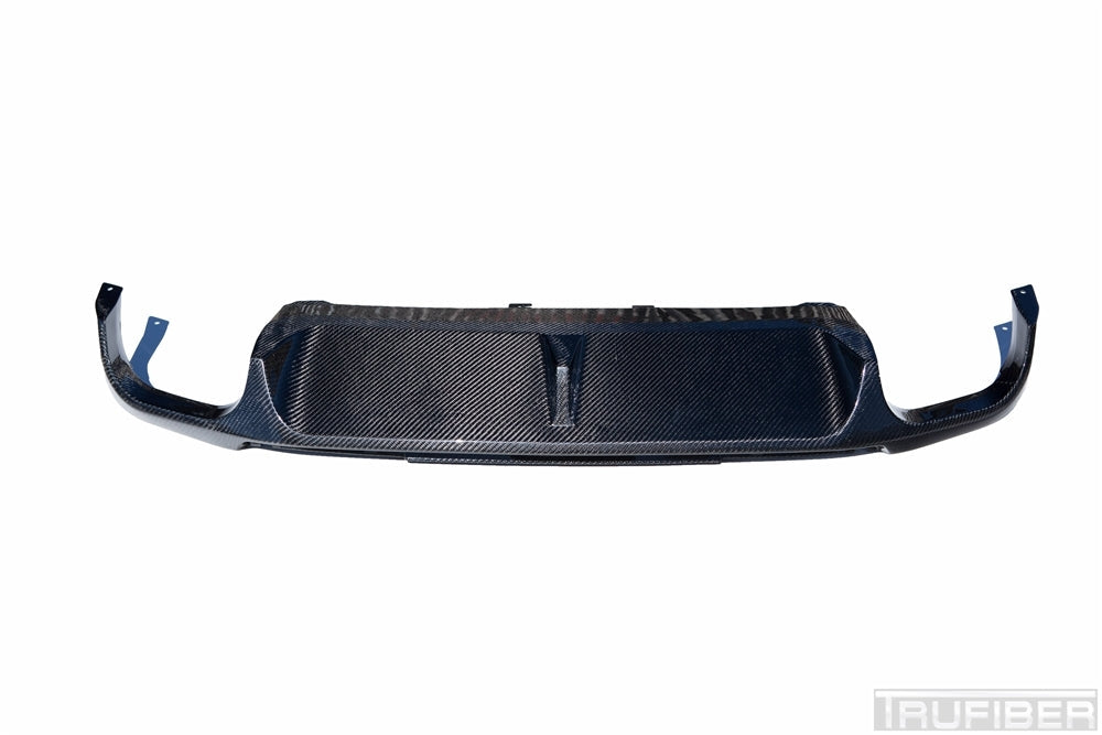2013-2014 Mustang Carbon Fiber LG149KR Quad Tip Rear Diffuser