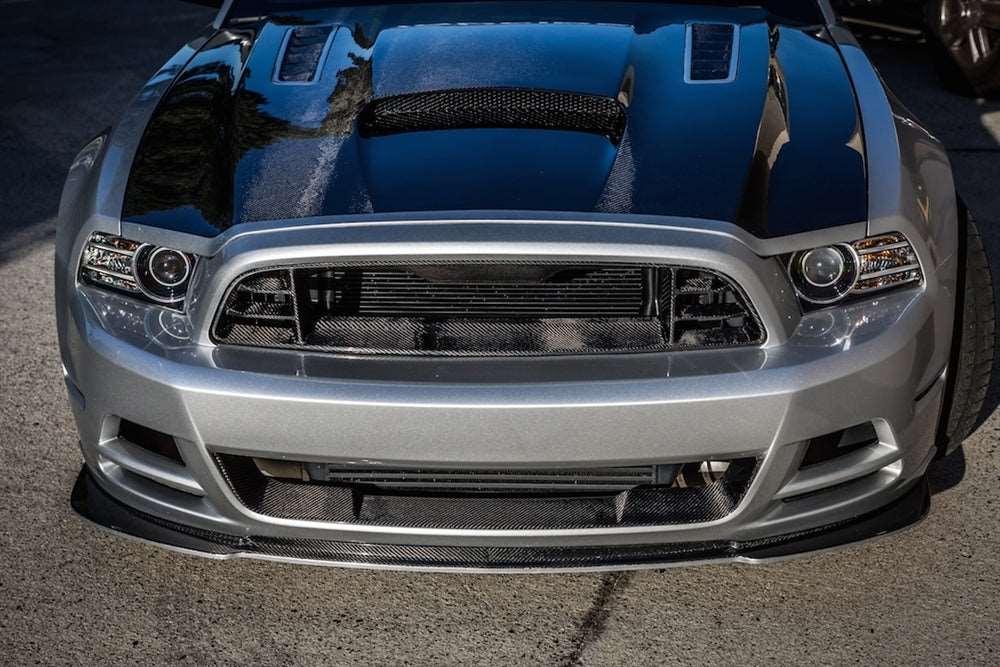 2013-2014 Mustang GT Carbon Fiber LG203 Front Bumper Upper Grille