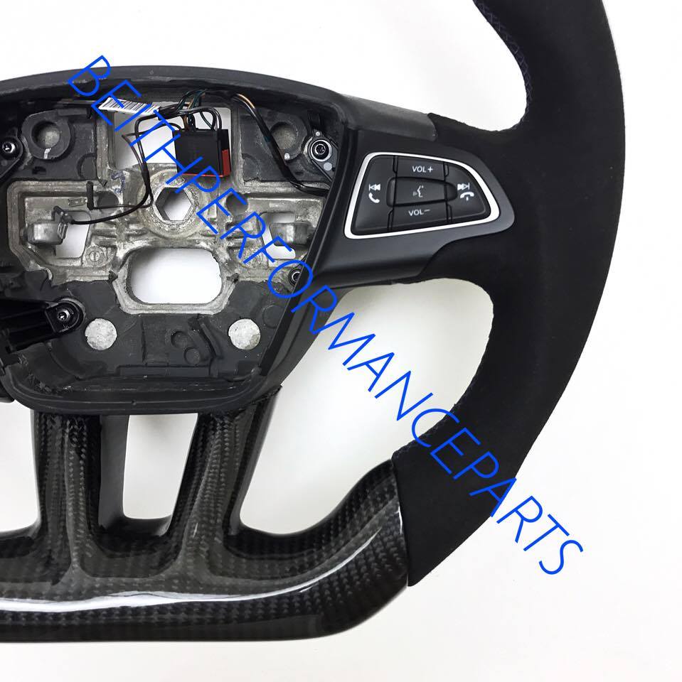 2015+ Ford Focus Carbon – Blue Stitching, Blue Stripe