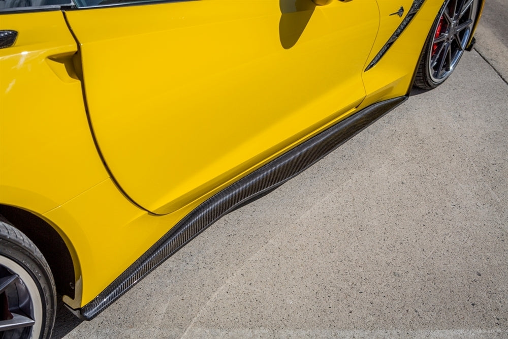 C7 Corvette Carbon Fiber LG214-AC Side Skirts