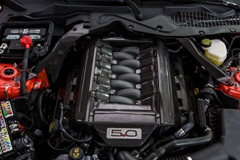 2015-2017 S550 Mustang 5.0 Carbon Fiber LG220 Engine Cover