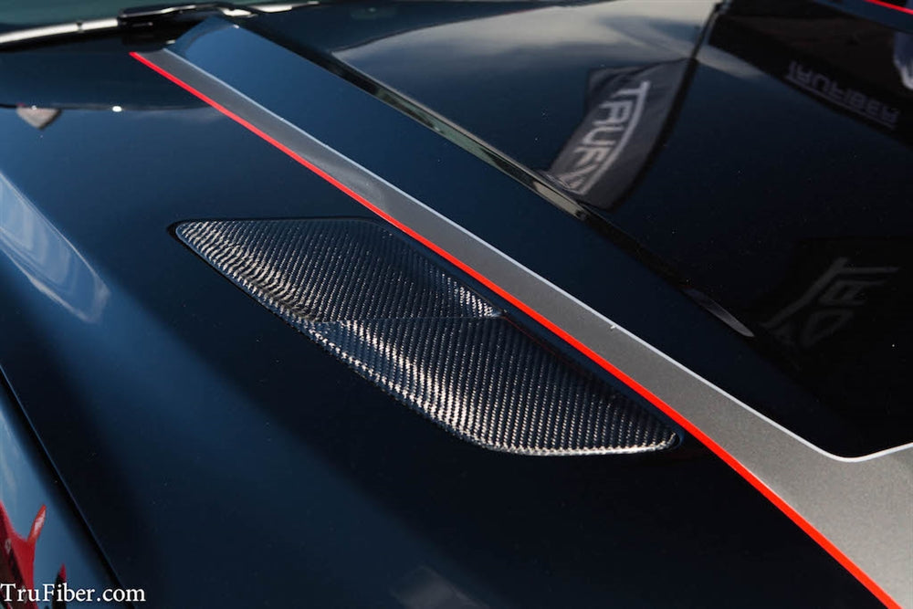 2015-2017 S550 Mustang Carbon Fiber LG244 Hood Vents