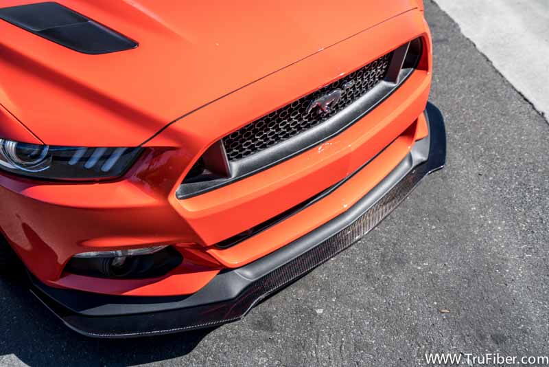 2015-2017 S550 Mustang Carbon Fiber LG258 Front Splitter