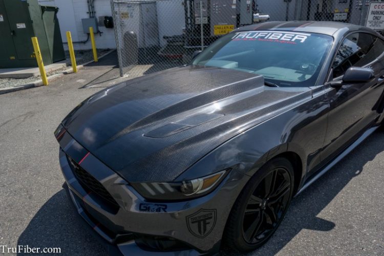 2015-2017 S550 Mustang Carbon Fiber A49-3-RL Hood - EXCLUSIVE (Raceline)