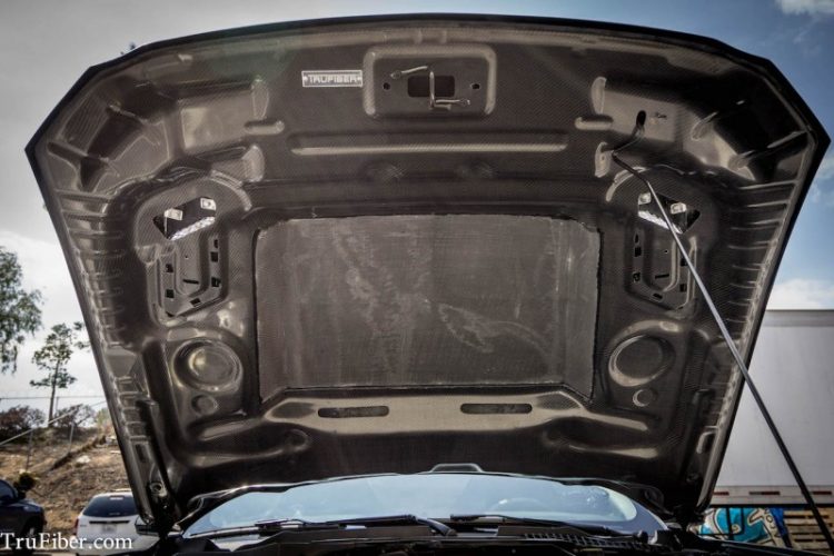 2015-2017 S550 Mustang Carbon Fiber A49-3-RL Hood - EXCLUSIVE (Raceline)