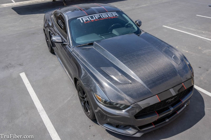 2015-2017 S550 Mustang Carbon Fiber A49-3-RL Hood - EXCLUSIVE (Raceline)