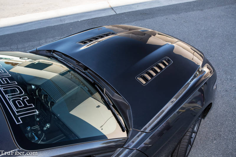 2015-2017 S550 Mustang Carbon Fiber A72 Ram Air Hood