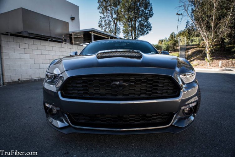 2015-2017 S550 Mustang Carbon Fiber A72 Ram Air Hood