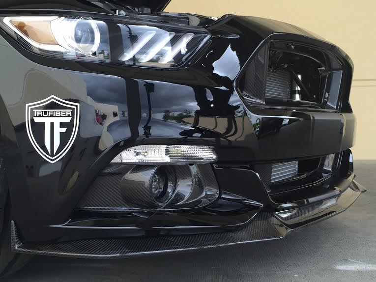 2015-2017 S550 Mustang Carbon Fiber LG237 Fog Light Bezels