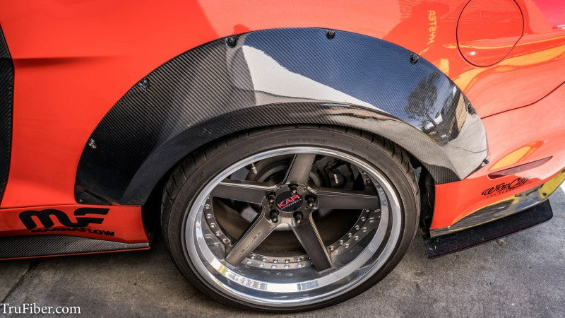 2015-2017 S550 Mustang Carbon Fiber LG267-S Rear Fender Flares - EXCLUSIVE