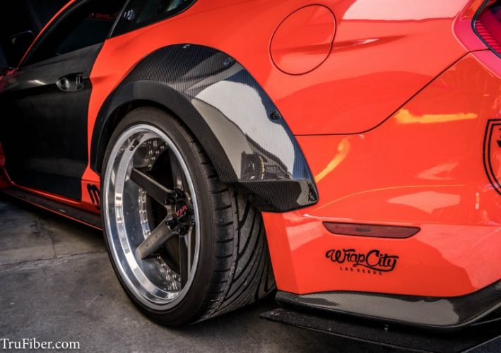 2015-2017 S550 Mustang Carbon Fiber LG267-S Rear Fender Flares - EXCLUSIVE
