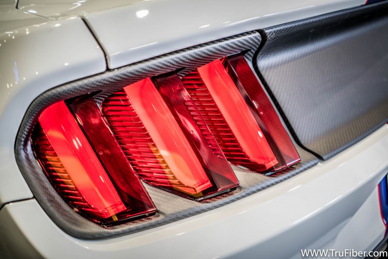 2015-2017 S550 Mustang Carbon Fiber LG303-AC Tail Light Bezels