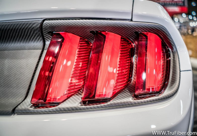 2015-2017 S550 Mustang Carbon Fiber LG303-AC Tail Light Bezels