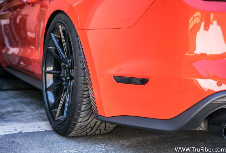 2015-2017 S550 Mustang Carbon Fiber LG314 Rear Splash Guards