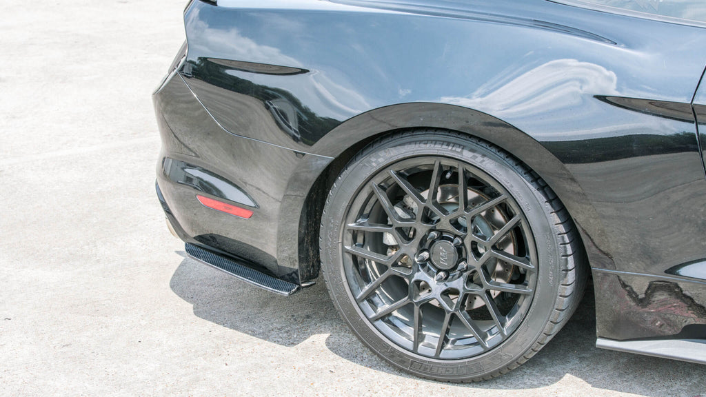 2015-2017 S550 Mustang Carbon Fiber LG348 Rear Diffuser Splitters