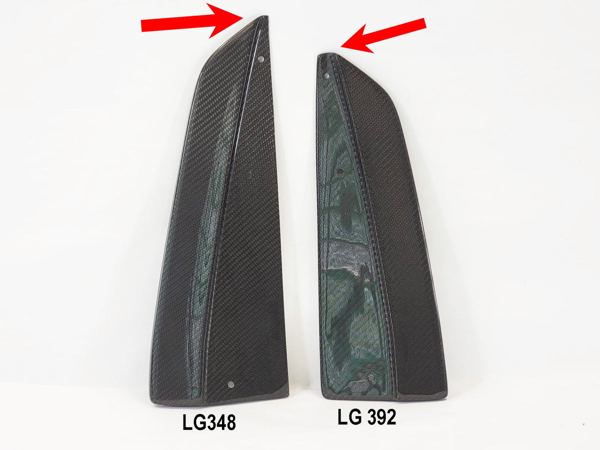 2015-2017 S550 Mustang Carbon Fiber LG348 Rear Diffuser Splitters