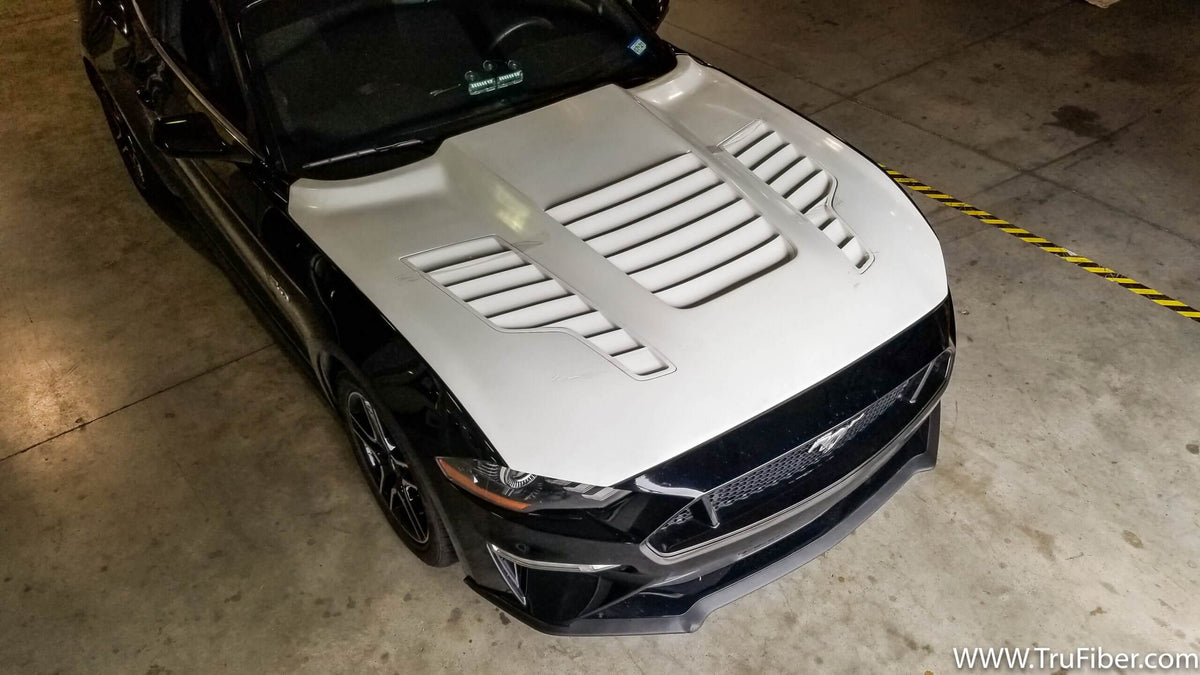 2015-2017 S550 Mustang Fiberglass A88 Heat Extractor Hood - EXCLUSIVE