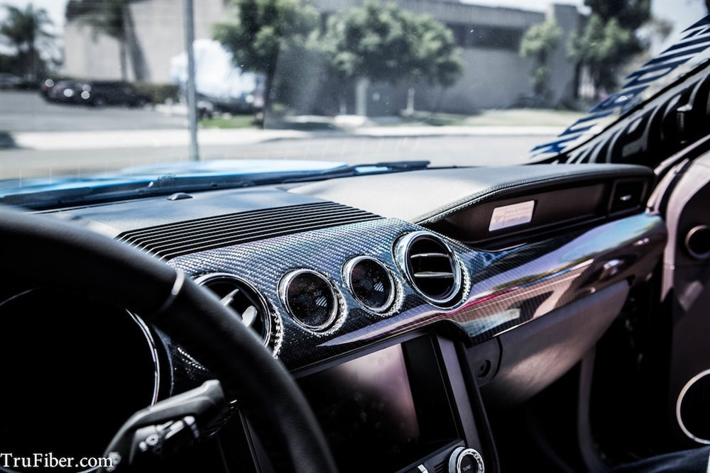 2015-2022 S550 Mustang Carbon Fiber LG250 Dual Gauge Dash Kit
