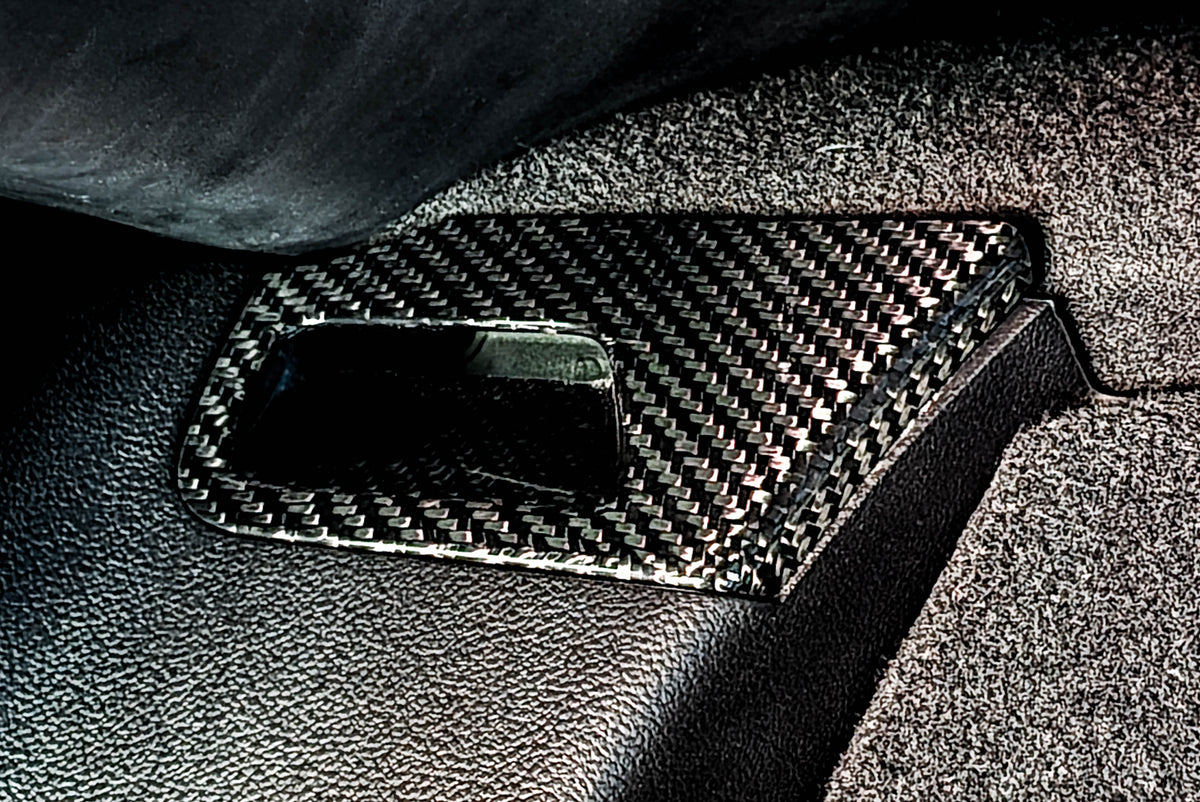 2015-2020 S550 Mustang Carbon Fiber LG667 Rear Seat Belt Bezels