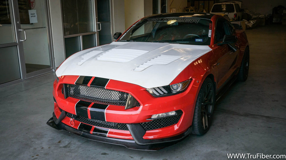 2015-2020 S550 Mustang Fiberglass A88KR Heat Extractor Hood - EXCLUSIVE