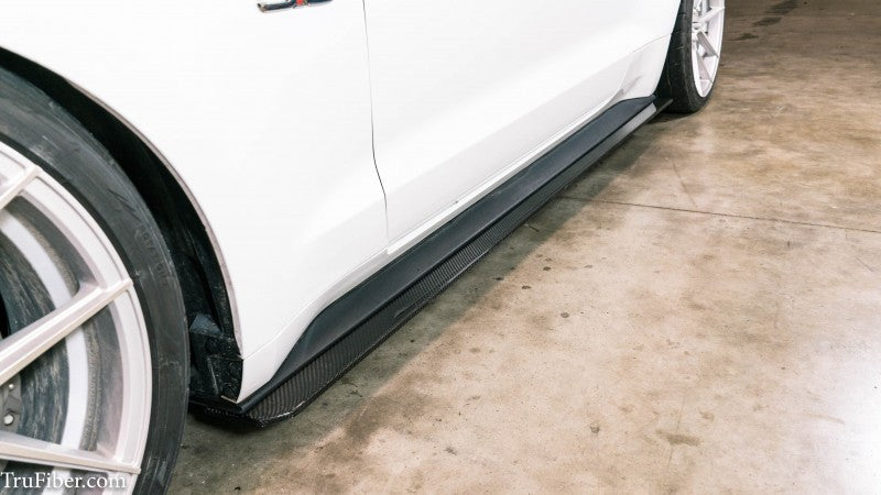 2015-2021 S550 Mustang Carbon Fiber LG347 Side Skirt Splitters