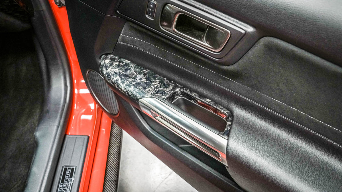 2015-2021 S550 Mustang Forged Carbon Fiber LG240 Window Switch Trim - EXCLUSIVE