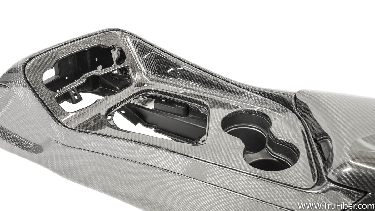 2015-2023 Challenger Carbon Fiber K2 Center Console 6-piece Combo - EXCLUSIVE