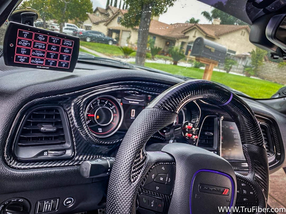 2015-2023 Challenger Carbon Fiber LG464 Instrumental Cluster Bezel - EXCLUSIVE