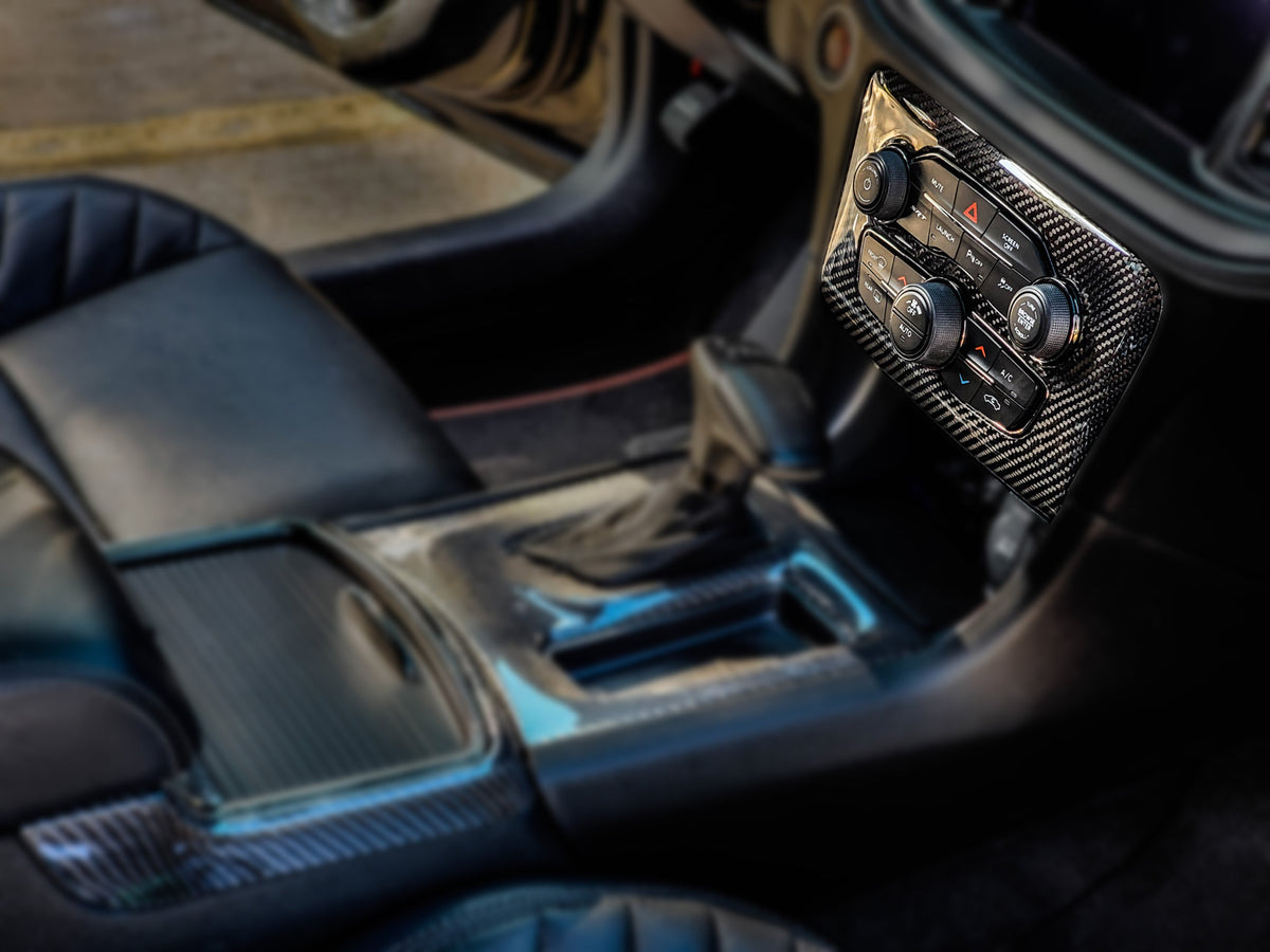 2015-2023 Charger Carbon Fiber LG574 Temperature Control Cover- EXCLUSIVE