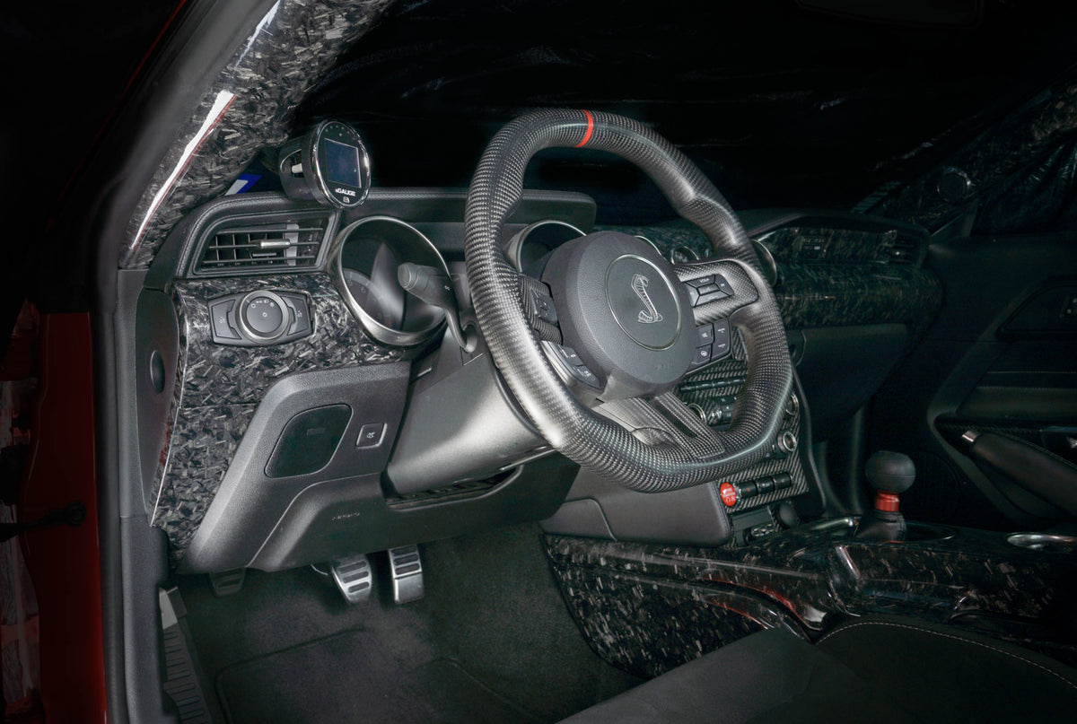 2015-2024 S550 S650 Mustang Forged Carbon Fiber LG321 Center Console Side Panels - EXCLUSIVE