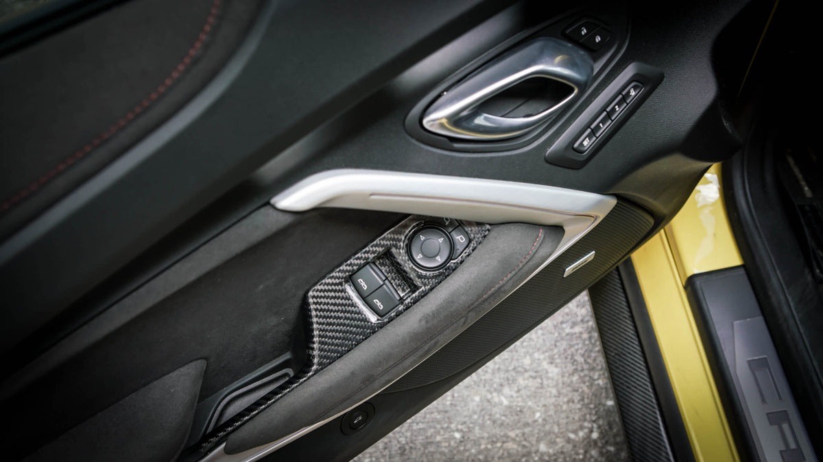 2016-2019 Camaro Carbon Fiber LG365 Window Switch Covers - EXCLUSIVE