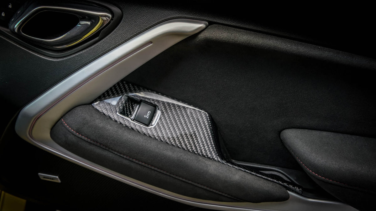 2016-2019 Camaro Carbon Fiber LG365 Window Switch Covers - EXCLUSIVE