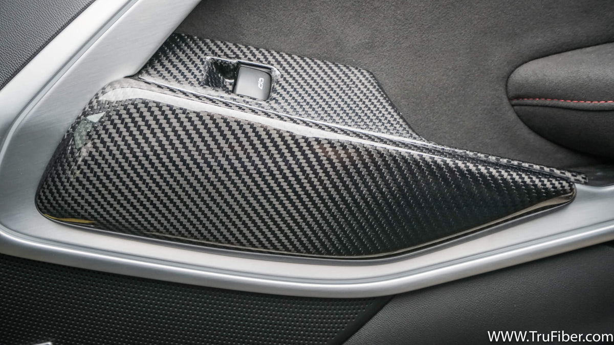 2016-2019 Camaro Carbon Fiber LG424 Window Switch Side Trim - EXCLUSIVE