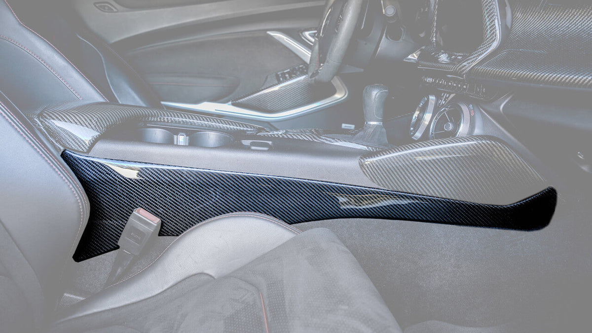2016-2019 Camaro Carbon Fiber LG435 Center Console Lower Side Panels - EXCLUSIVE