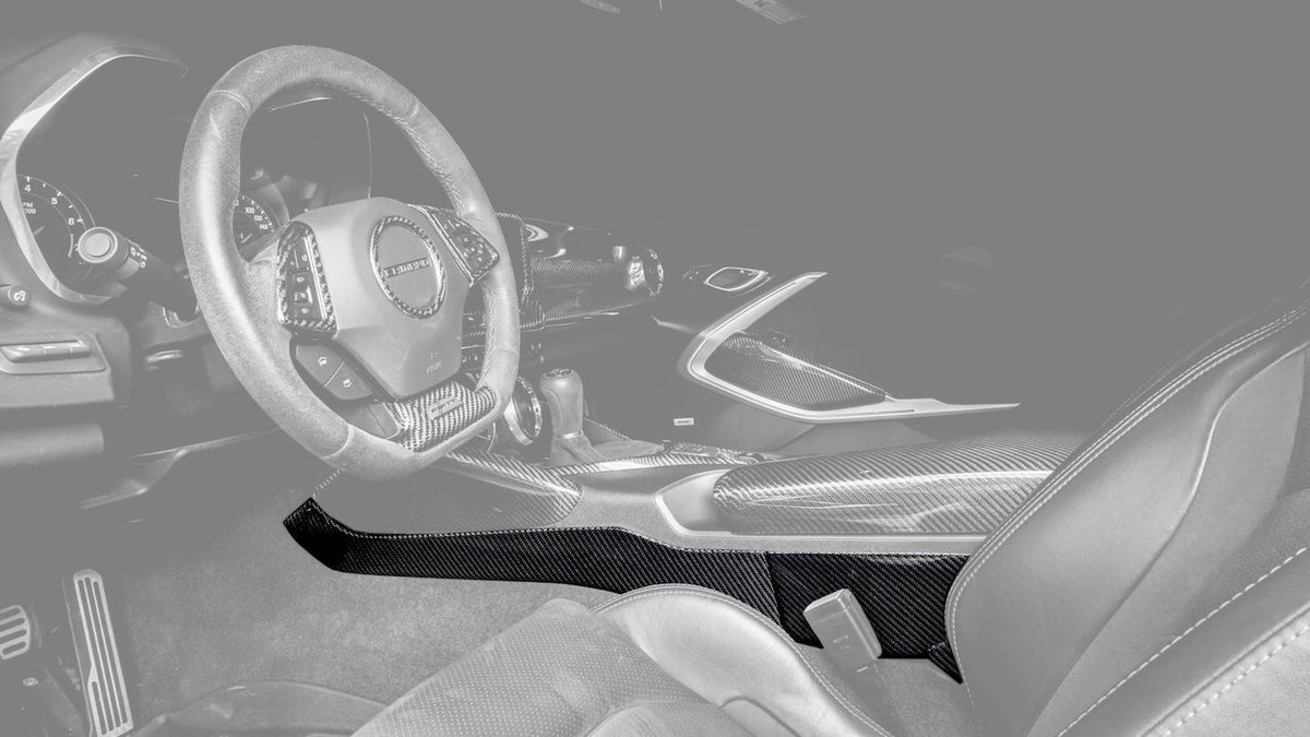 2016-2019 Camaro Carbon Fiber LG435 Center Console Lower Side Panels - EXCLUSIVE