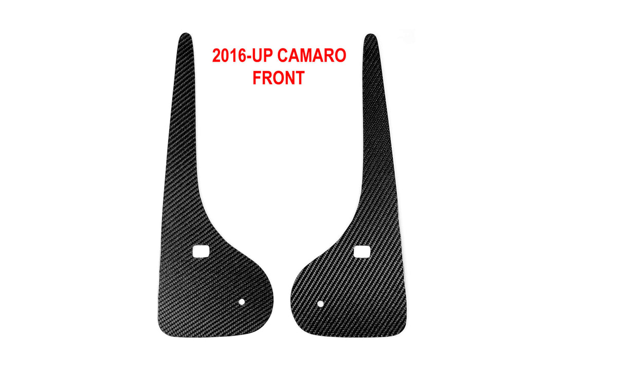 2016-2019 Camaro Carbon Fiber LG440 Front Splash Guards - EXCLUSIVE