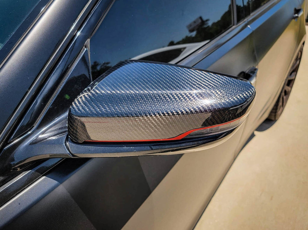 2016-2019 CTS V3 Carbon Fiber LG544 Mirror Covers - EXCLUSIVE